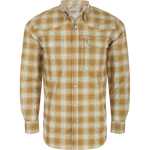 Drake Cinco Ranch Western Plaid Long Sleeve Shirt