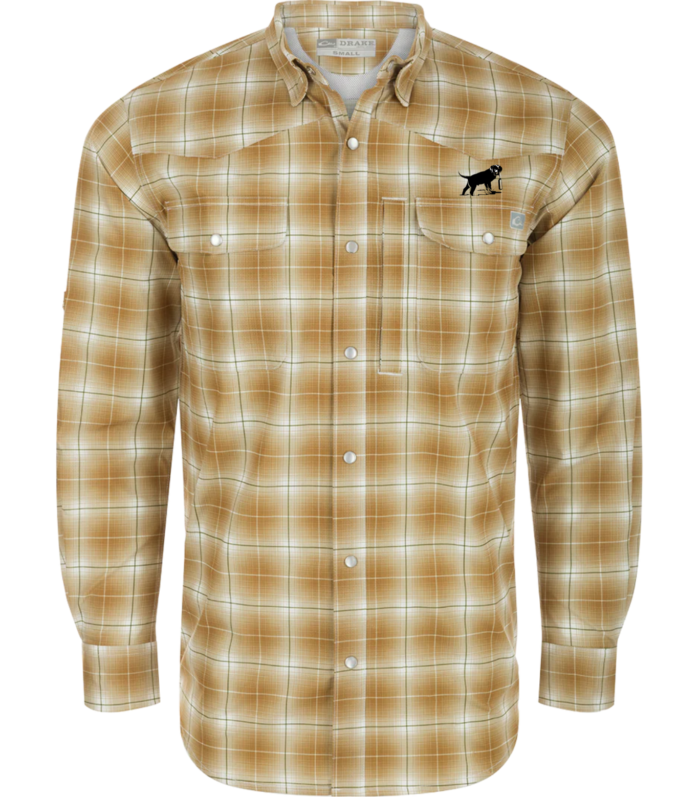 Drake Cinco Ranch Western Plaid Long Sleeve Shirt