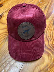 Corduroy Hat with Wildrose Leather Patch